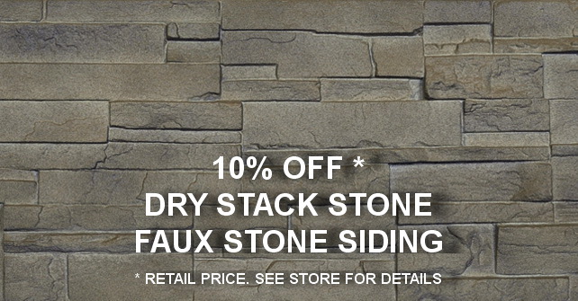 10% OFF Dry Stack Stone Faux Stone Siding