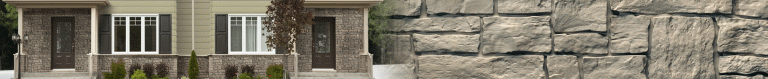 FAKE STONE PANELS & STACKED STONE WALL