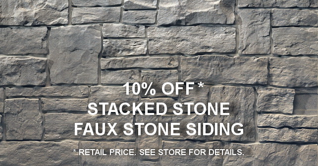 10% OFF Stacked Stone Faux Stone Siding