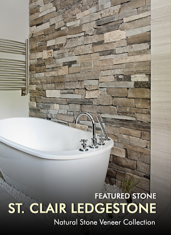 Bathroom Design Trends with Natural Stone Veneer